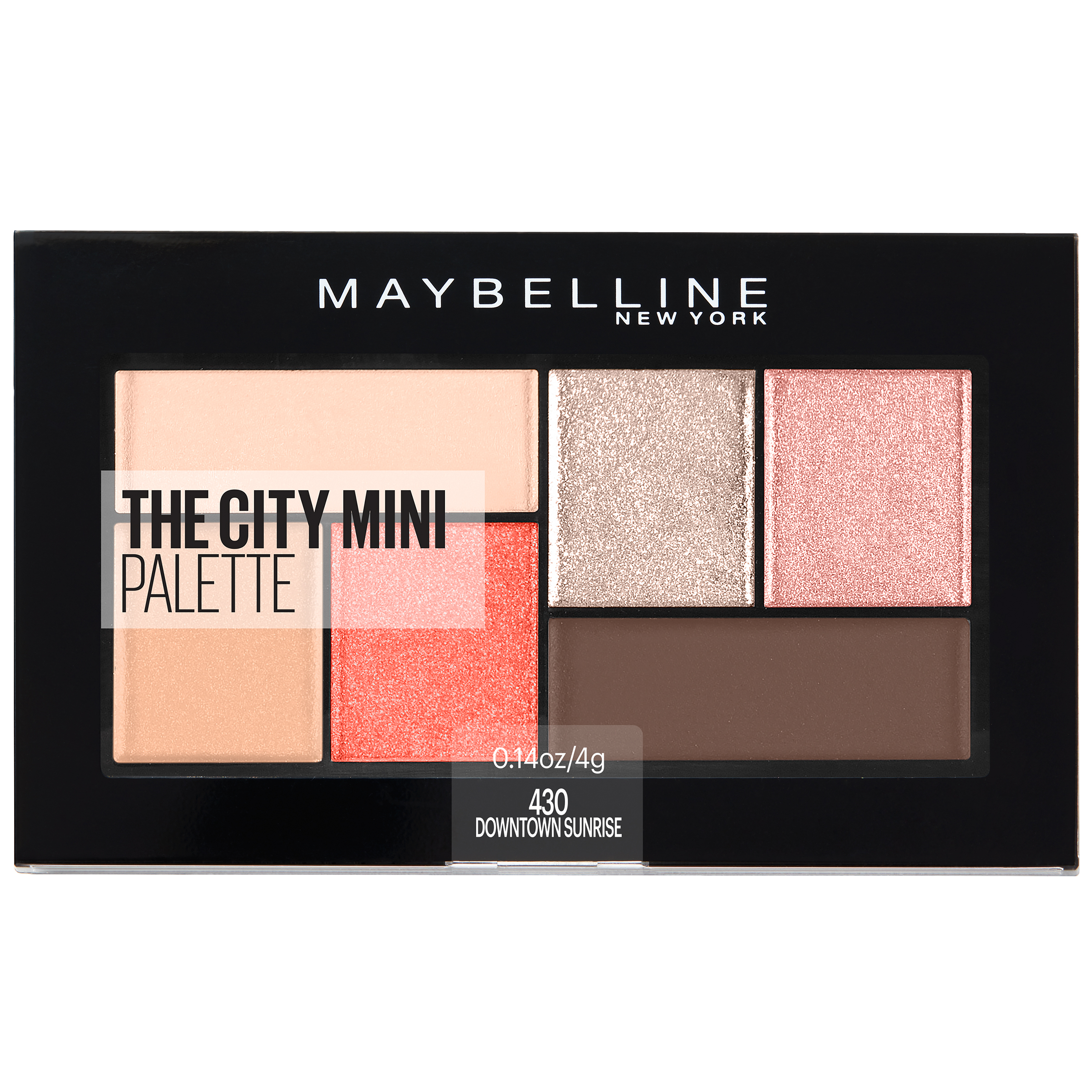 Maybelline New York Maybelline The City Mini Eyeshadow Palette Makeup, Downtown Sunrise, 0.14 oz.