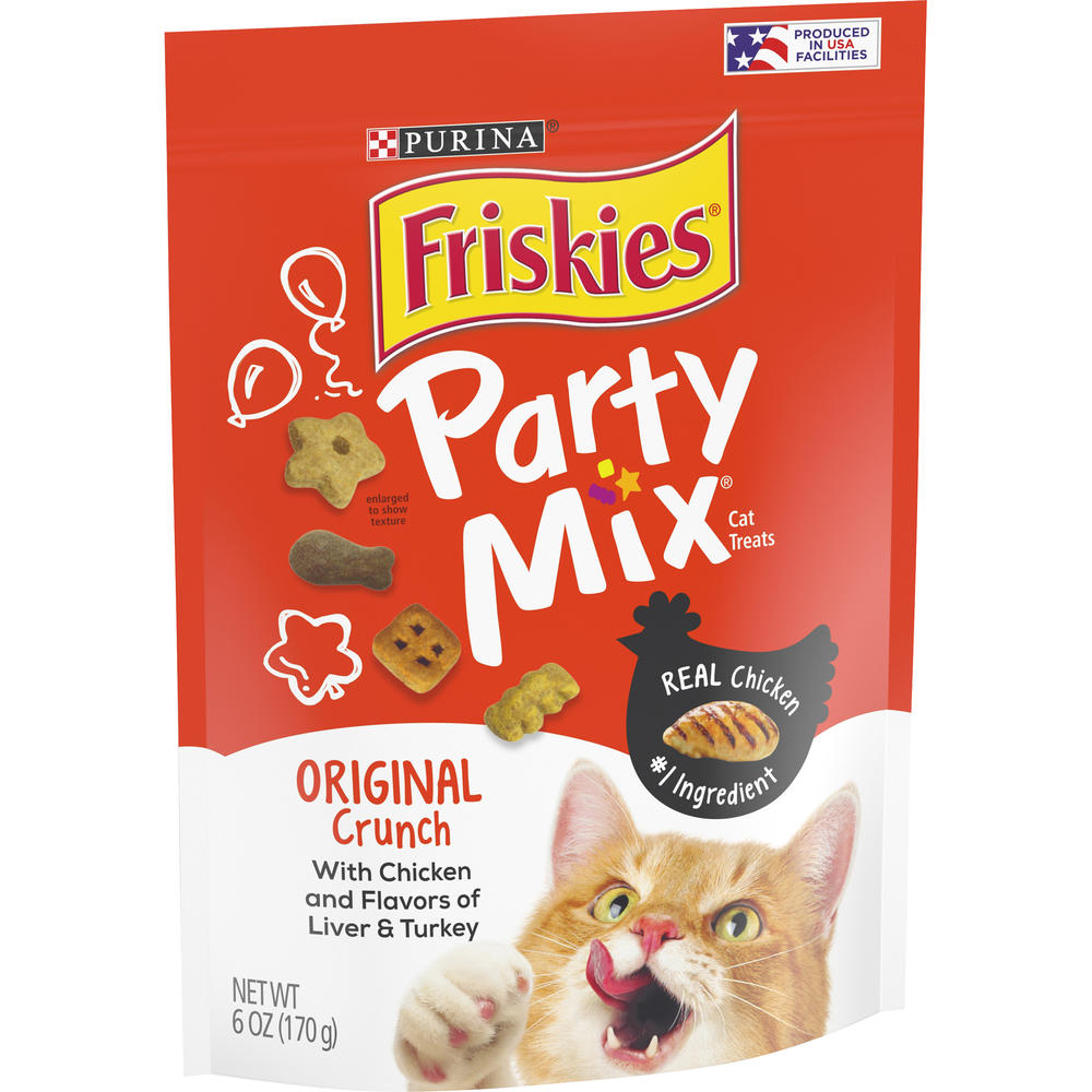 Friskies Party Mix(TM) Original Crunch Cat Treats 6 oz. Pouch