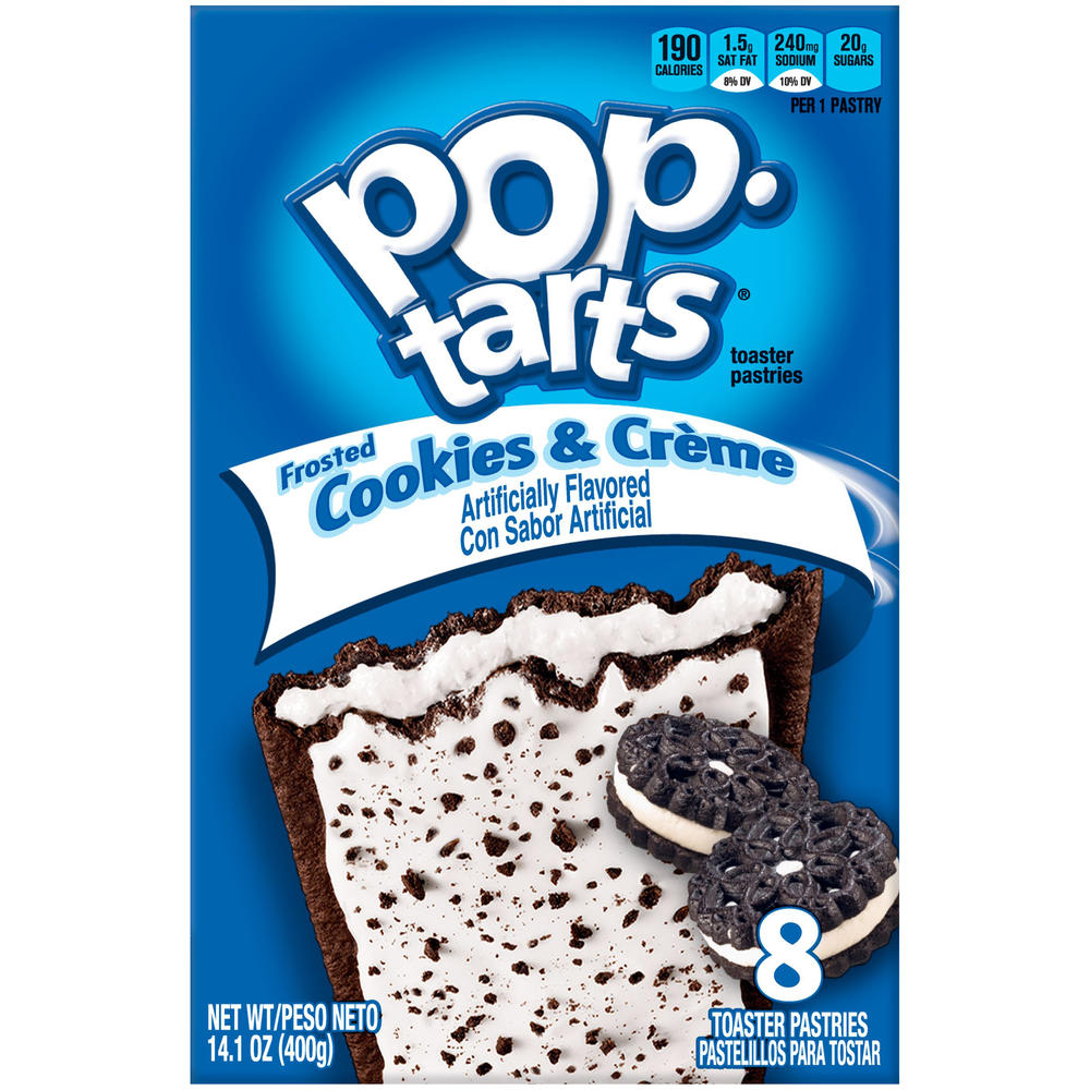 Pop-Tarts Toaster Pastries, Frosted Cookies & Creme, 8 pastries [14.1 oz (400 g)]
