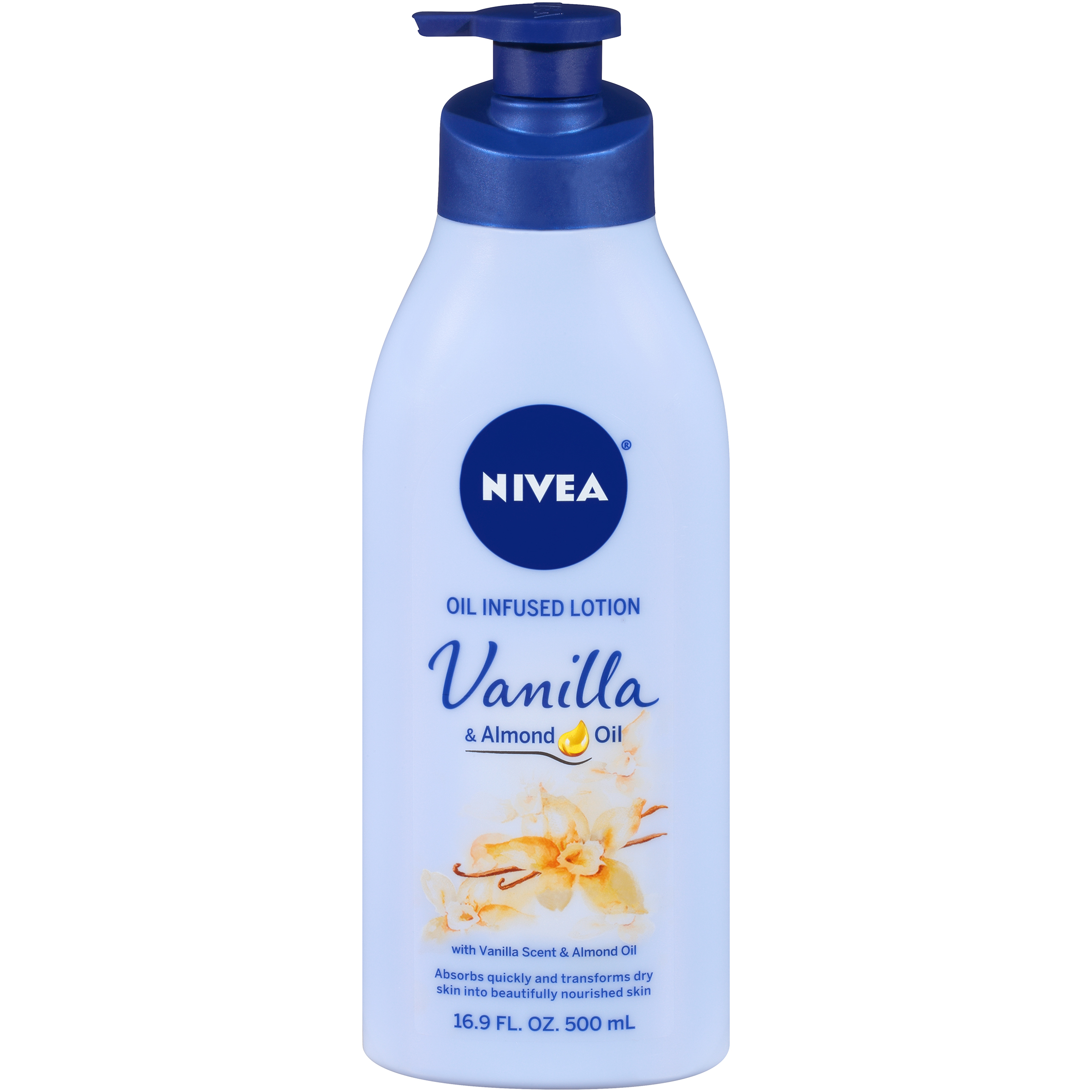 Nivea Vanilla & Almond Oil Infused Lotion 16.9 fl. oz. Pump Nivea Vanilla & Almond Oil Infused Lotion 16.9 fl. oz. Pump