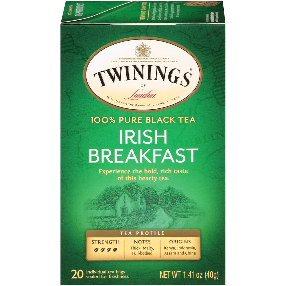 Twinings of London Classics Tea, Irish Breakfast, 20 tea bags [1.41 oz (40 g)]