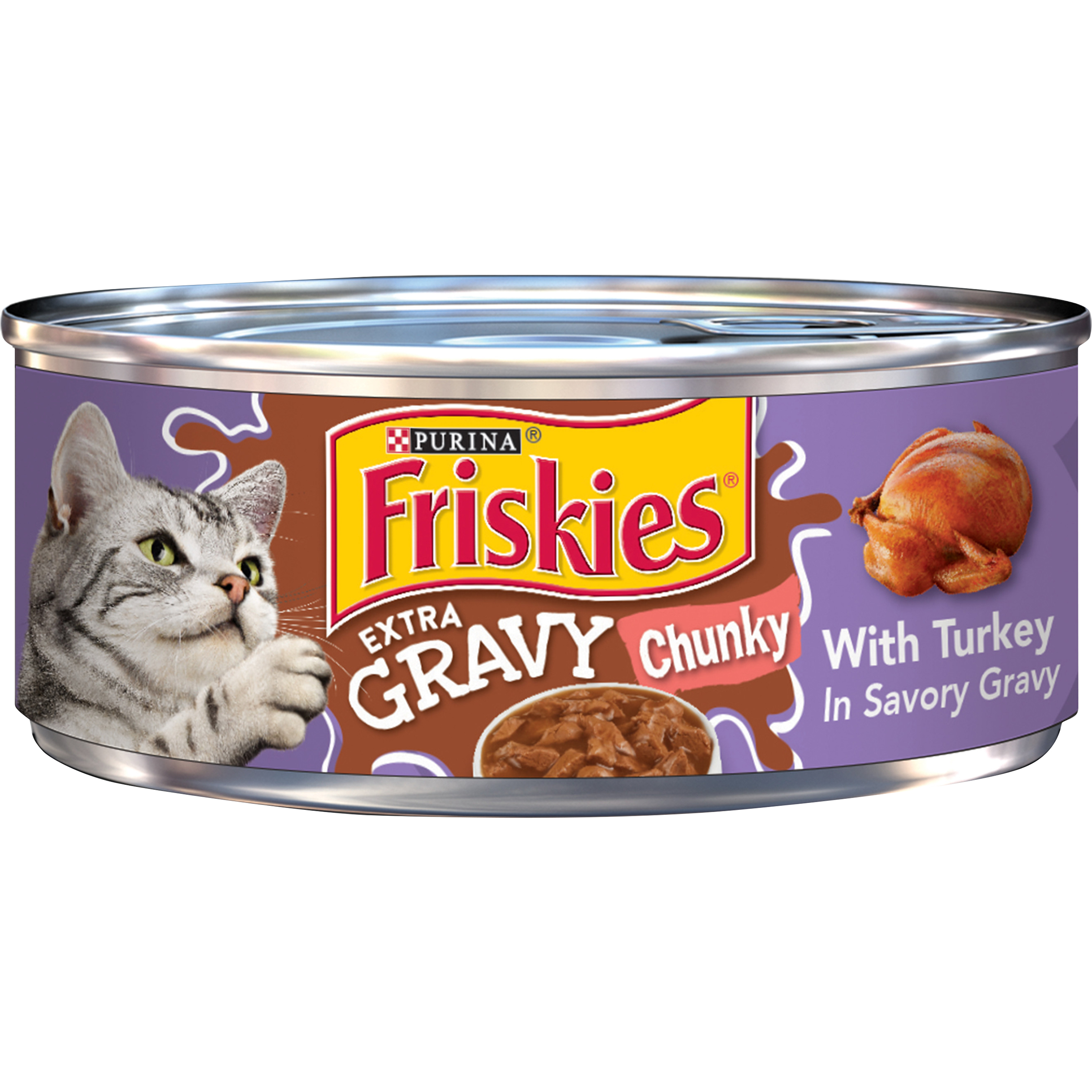 Friskies SauceSations Turkey & Giblets Dinner in Homestyle Sauce Wet Cat Food, 5.5 oz. can
