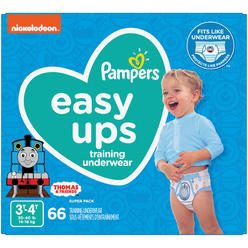 Pampers Easy Ups Training Pants Boys and Girls, Size 5 (3T-4T), 66 Count, Super Pack