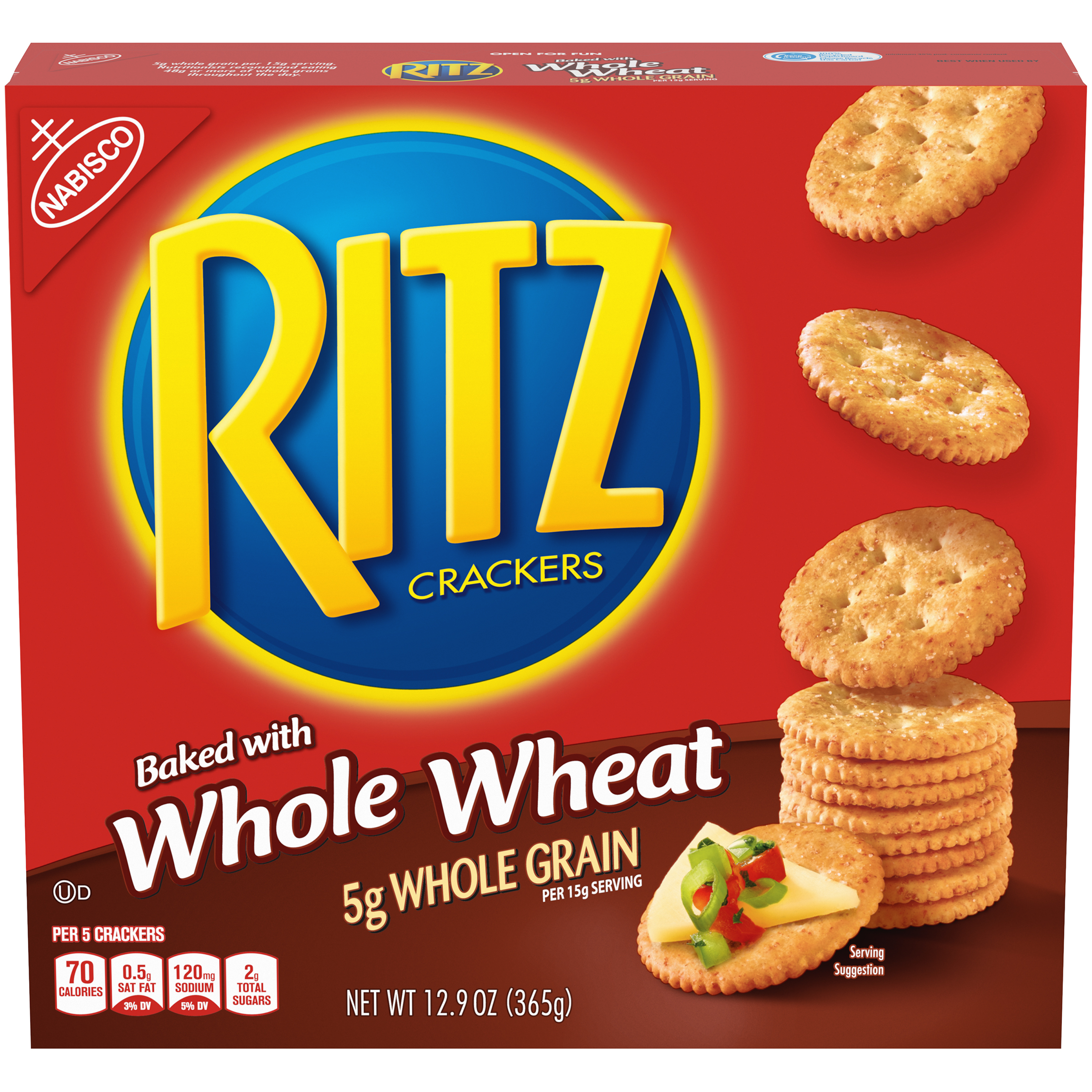 Ritz Crackers Baked With Whole Wheat 12 9 Oz Box