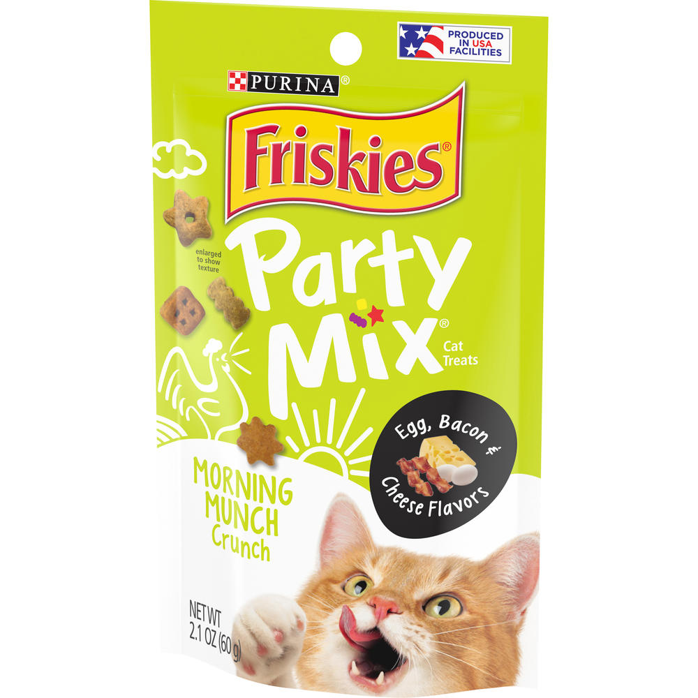 Friskies Party Mix Morning Munch Crunch Cat Treats 2.1 oz. Bag
