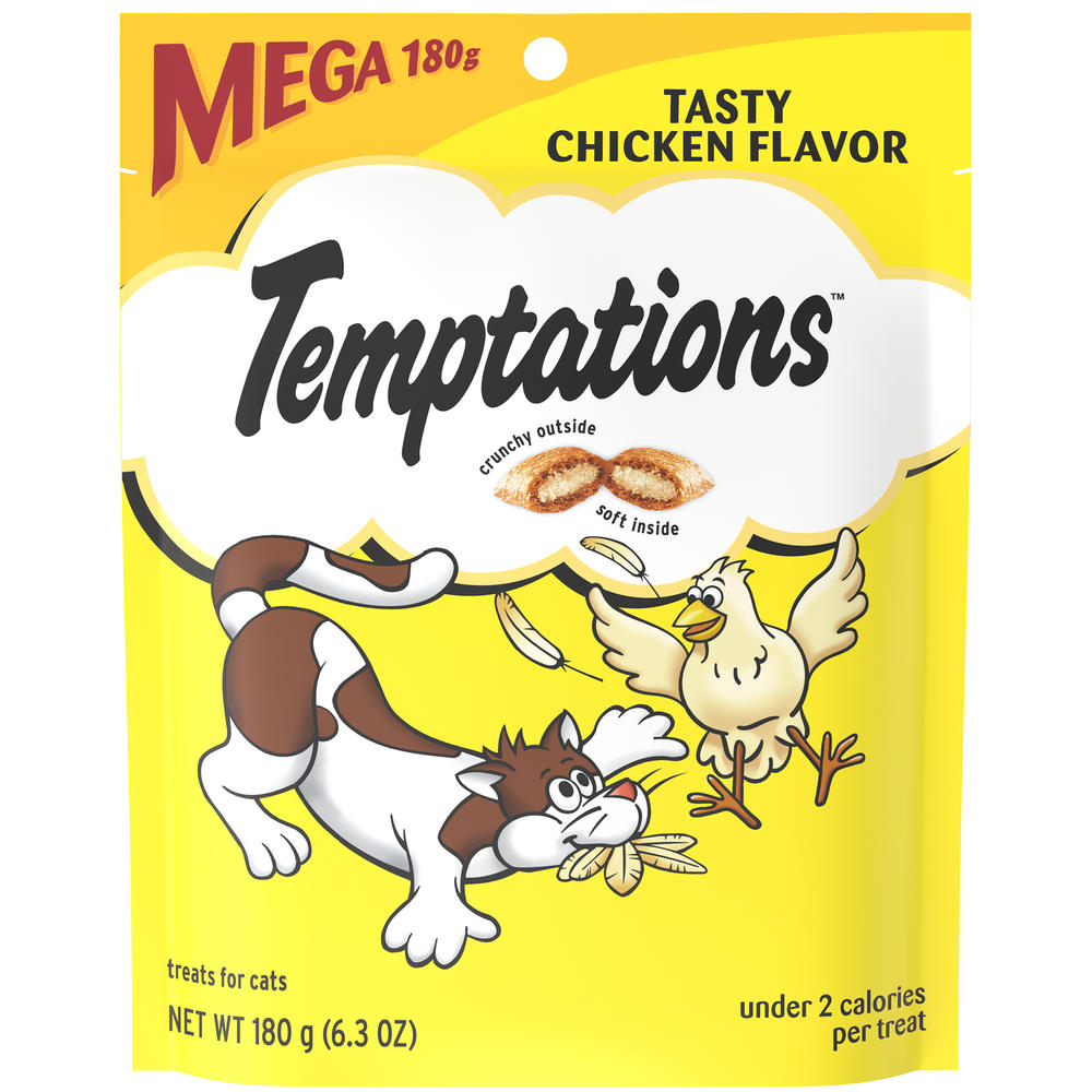 Whiskas Temptations Treats for Cats, Tasty Chicken Flavour 6.3 oz (180 g)