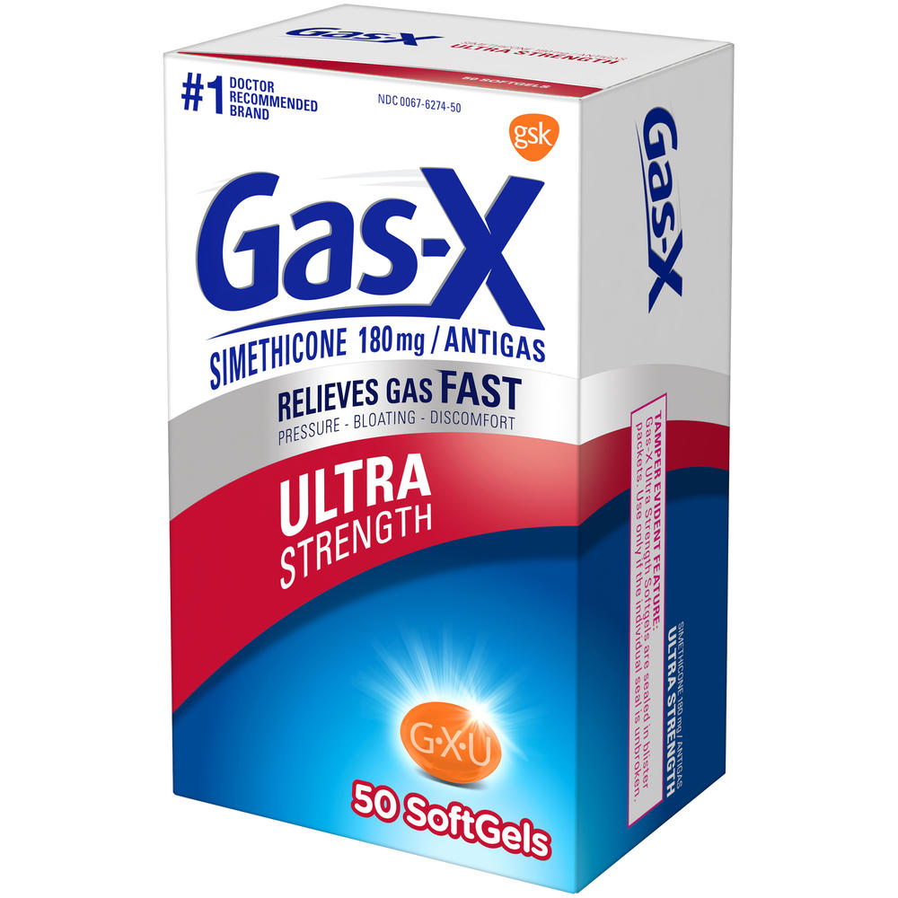 Gas-X &#174; Ultra Strength Antigas Softgels 50 ct Box