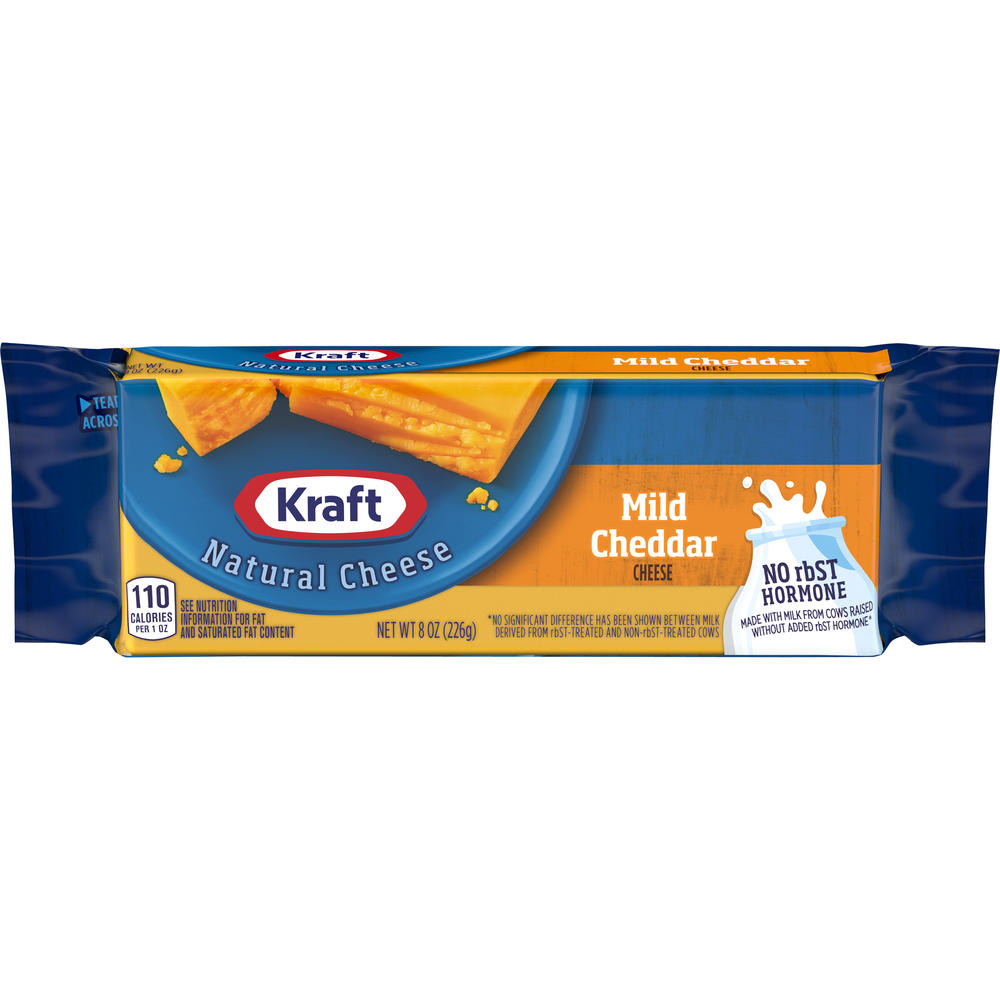 Kraft Natural Cheese, Mild Cheddar, 8 oz (226 g)