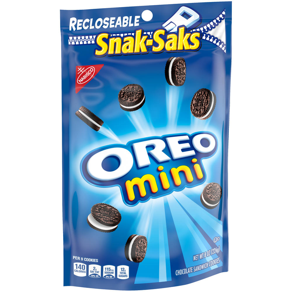Nabisco Oreo Snak-Saks Cookies, Mini, Chocolate Sandwich, 8 oz (226 g)