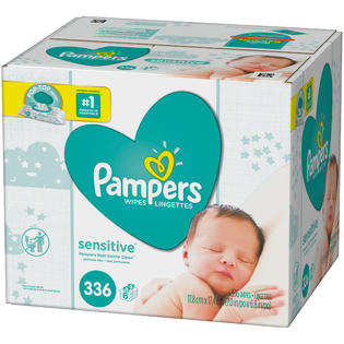 Pampers Sensitive Baby Wipes 336 Ct Box
