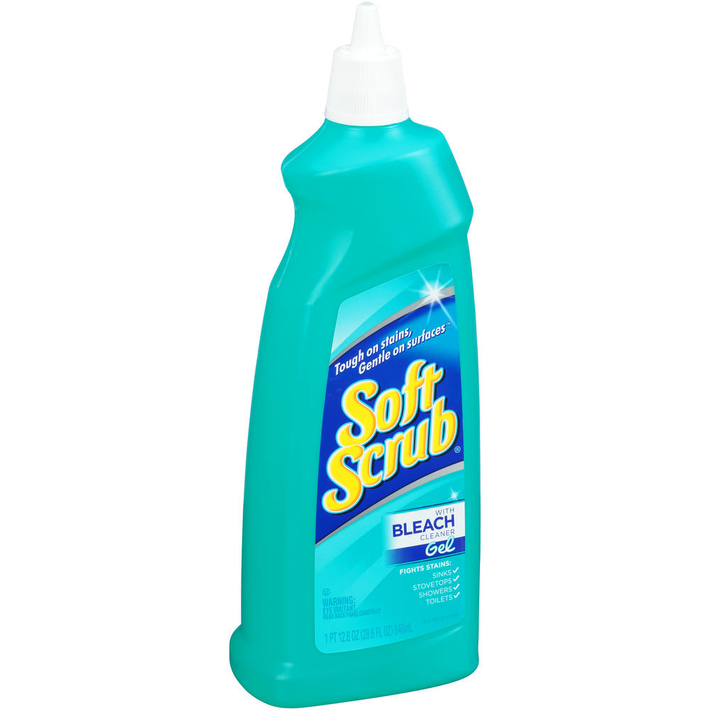 Soft Scrub Stain Fighting Formula with Bleach, Gel, 28.6 fl oz (1 pt 12.6 fl oz) 846 ml
