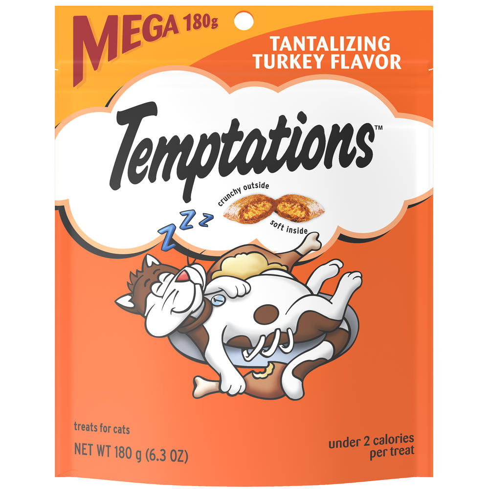 Whiskas Temptations Tantalizing Turkey Flavor Cat Care & Treats, 6.3 oz
