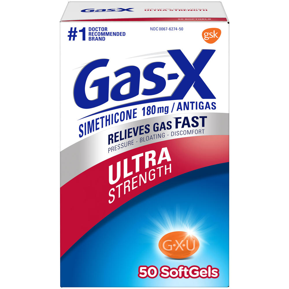 Gas-X ® Ultra Strength Antigas Softgels 50 ct Box