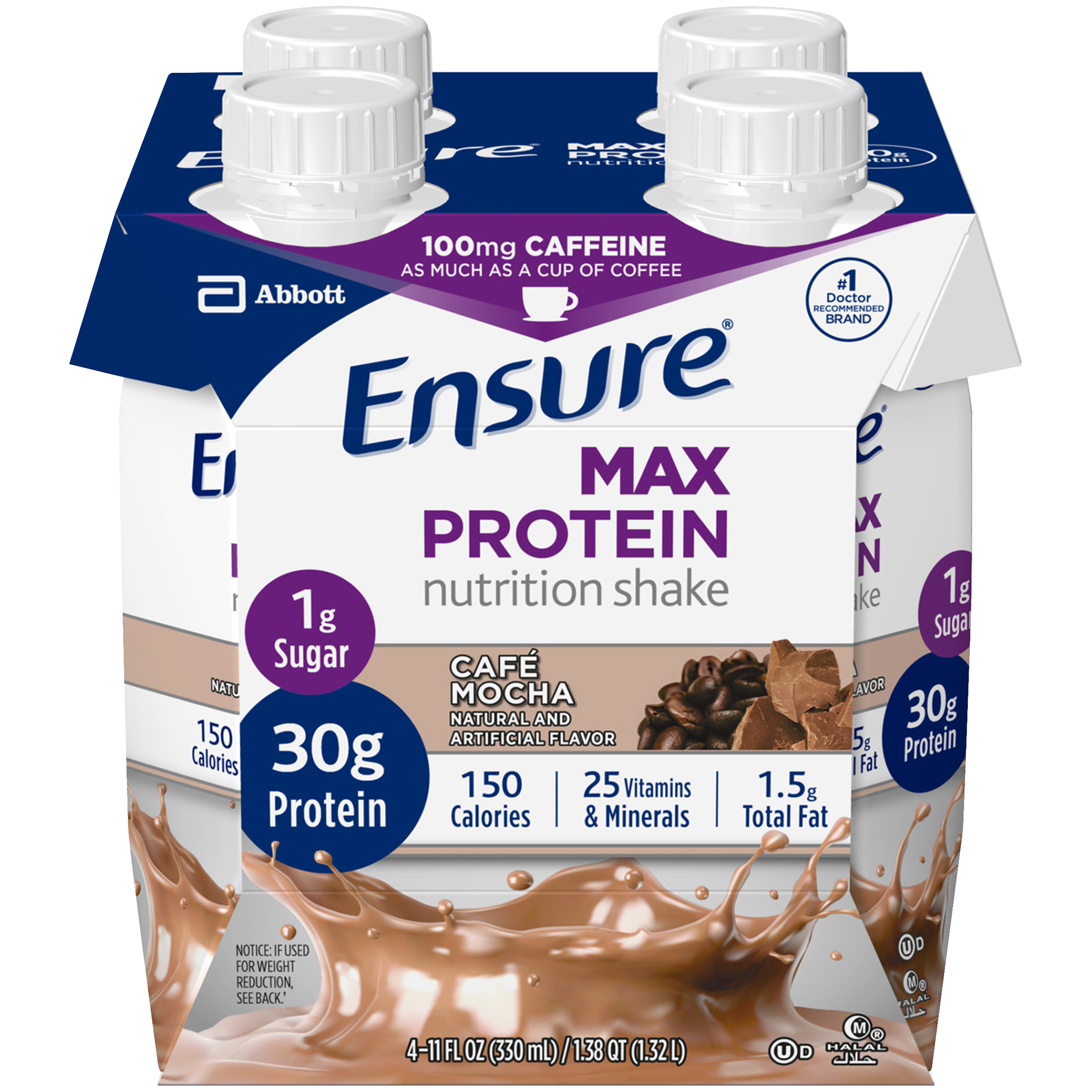 Ensure Max Protein Nutrition Shake Cafe Mocha Ready-to ...