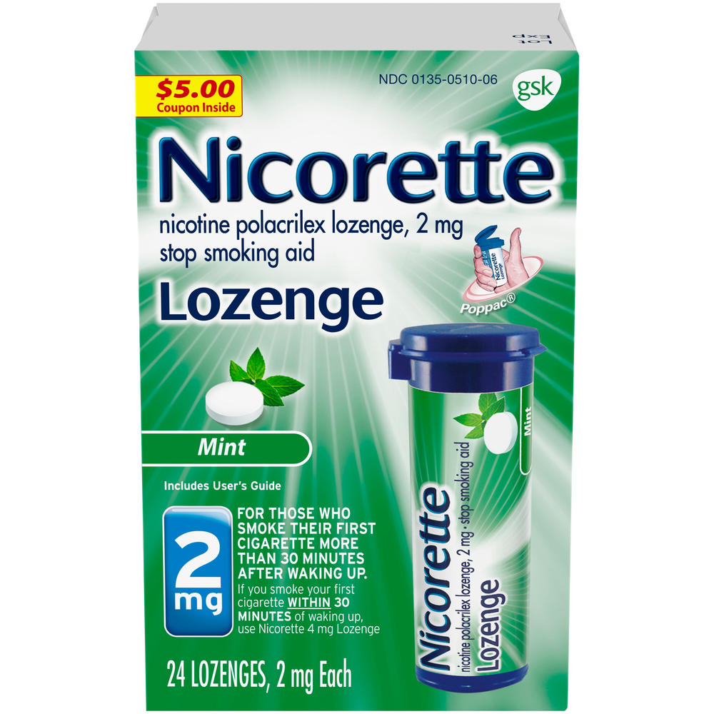 Nicorette ® 2mg Mint Lozenge 24 ct Box