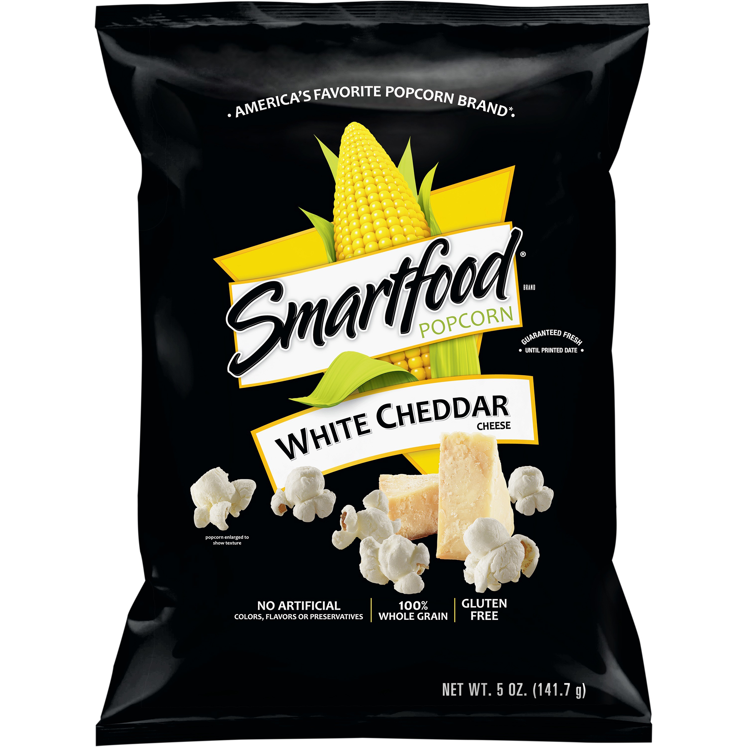 Frito Lay Smartfood Popcorn, White Cheddar Cheese Flavored, 5 oz (141.7 g)