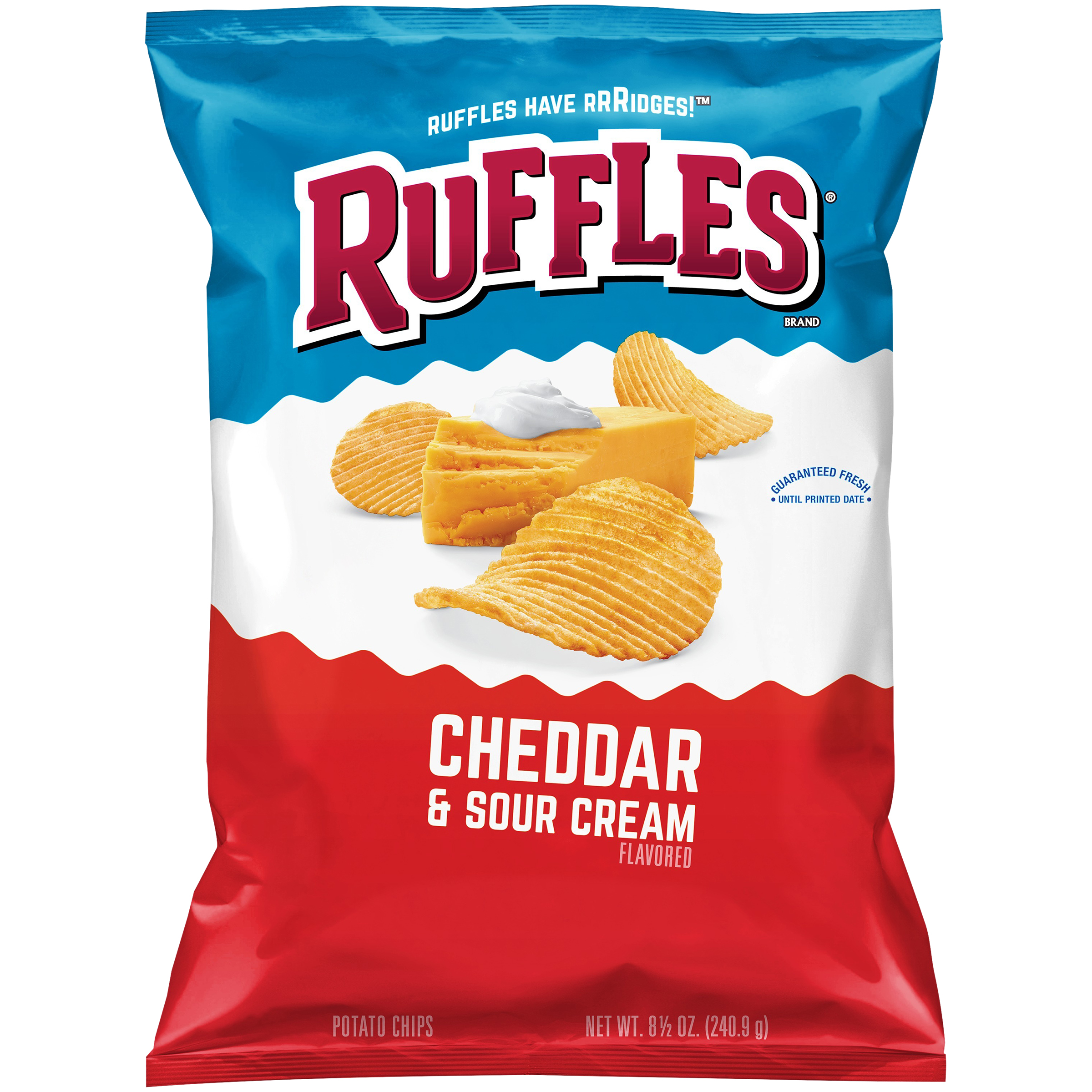 Ruffles Cheddar & Sour Cream Flavored Potato Chips 8.5 oz