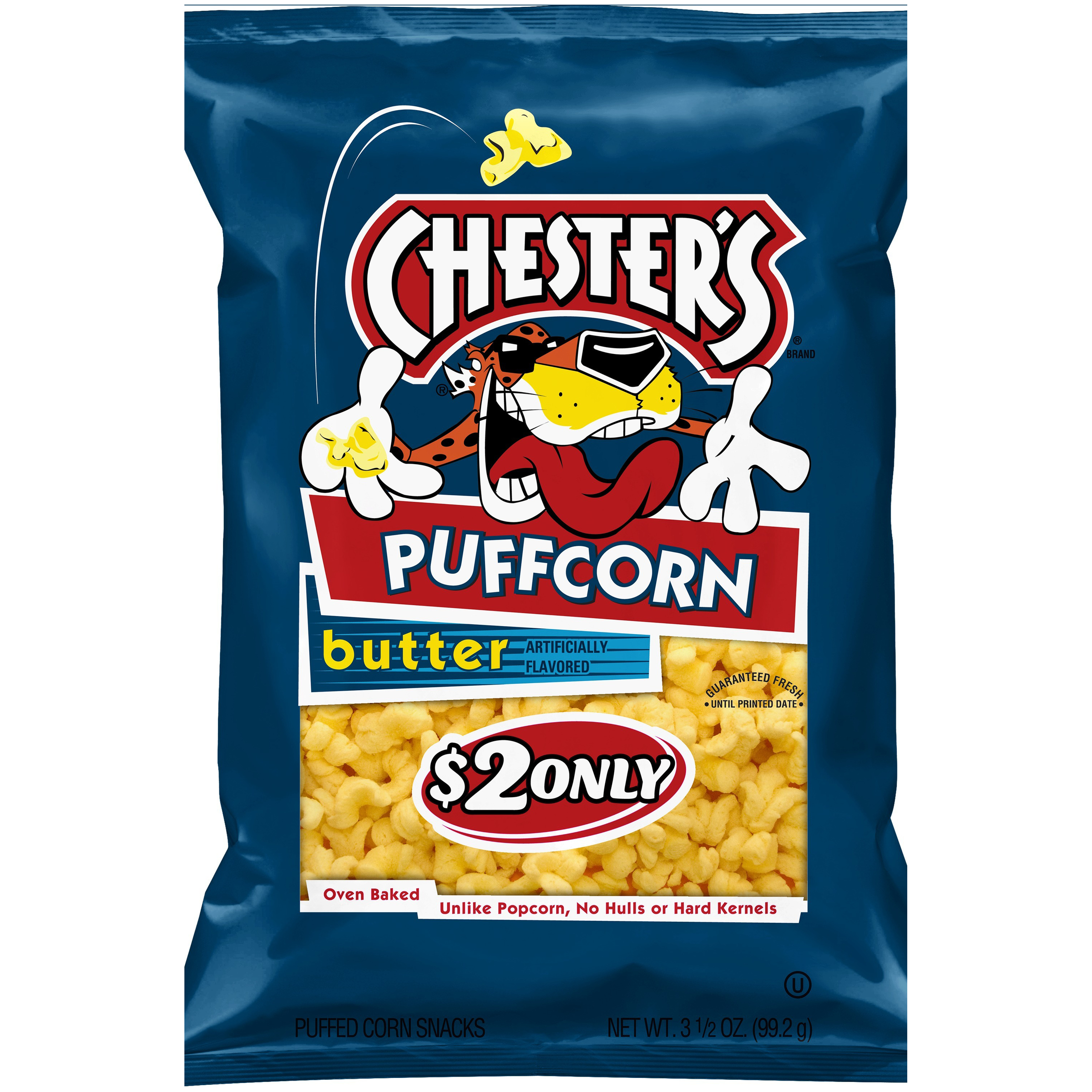 Chester's Puffcorn, Butter $2 Only, 3.5 oz Chester's Puffcorn, Butter $2 Only, 3.5 oz