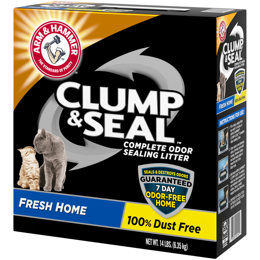 Arm & Hammer Cat Litter Clump & Seal Fresh Home, 14 lb (6.35 kg)
