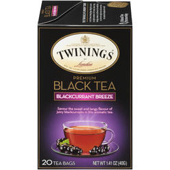 Twinings of London Twinings Premium Blackcurrant Breeze Black Tea, 40 Count