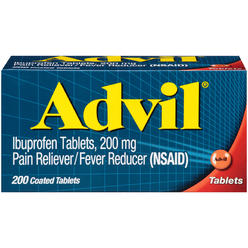 ADVIL Pain Reliever/Fever Reducer, 200 mg, Coated Tablets, 200 tablets