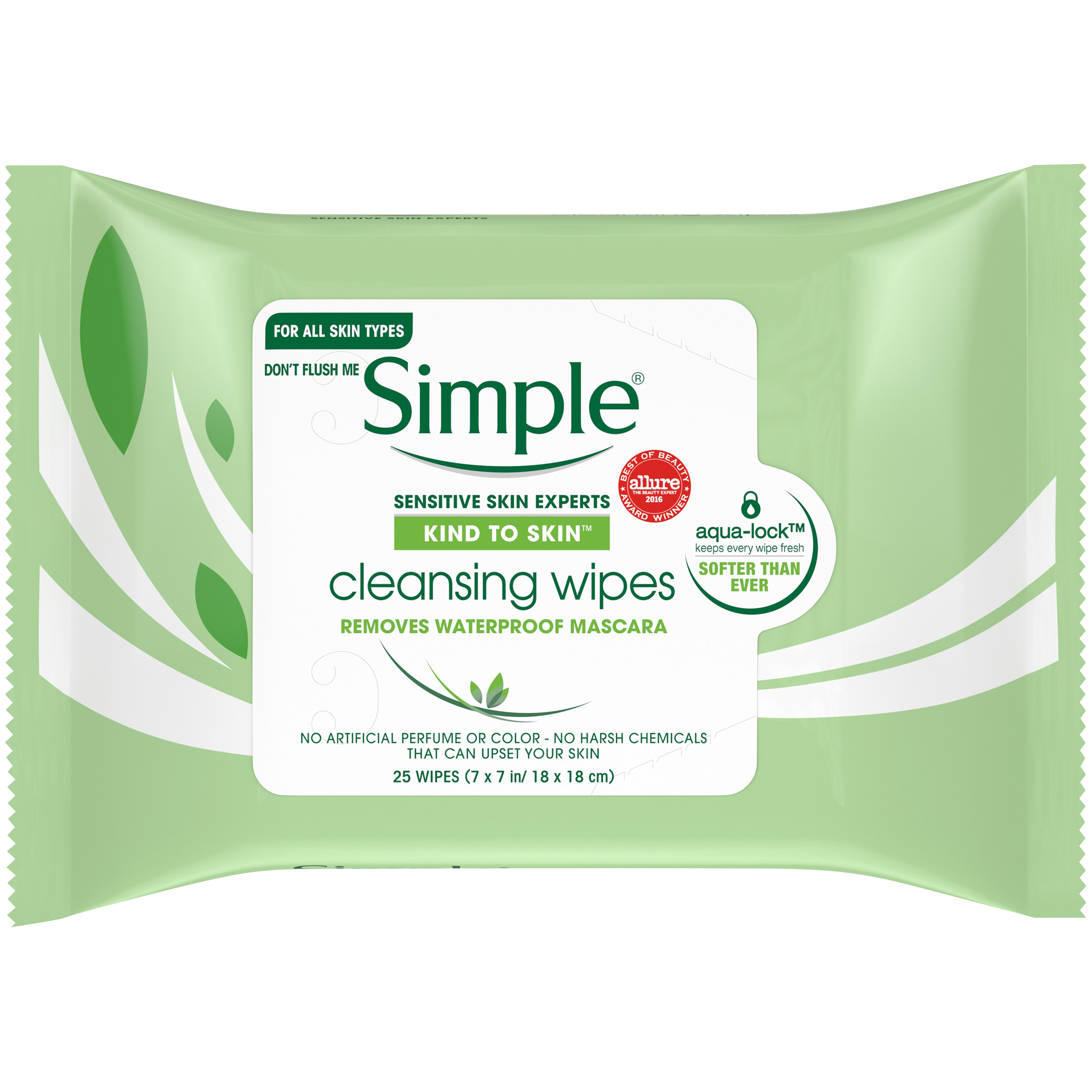 Simple Kind To Skin Facial Wipes, Cleansing, 25 wipes Simple Kind To Skin Facial Wipes, Cleansing, 25 wipes