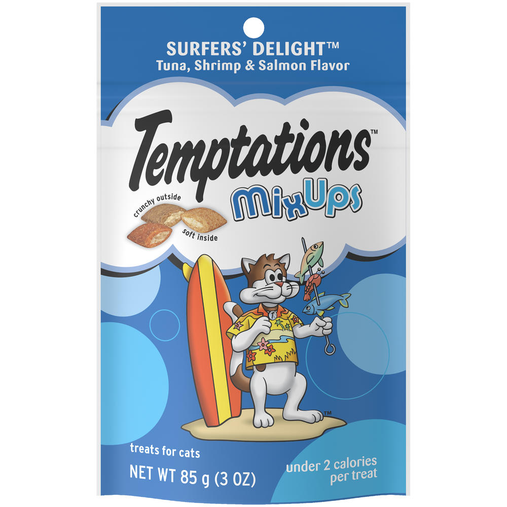 Whiskas Temptations Mix Ups Surfers Delight Cat Treats, 3 oz. Bag