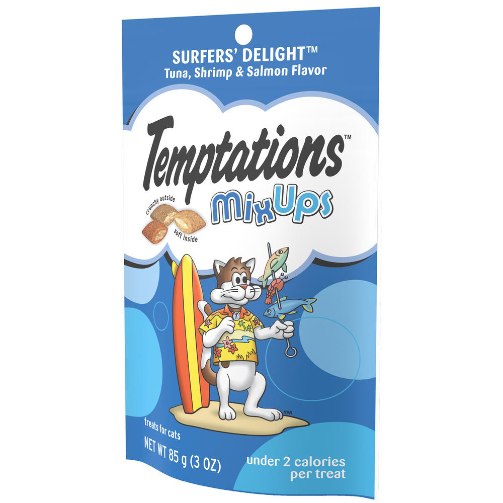 Whiskas Temptations Mix Ups Surfers Delight Cat Treats, 3 oz. Bag
