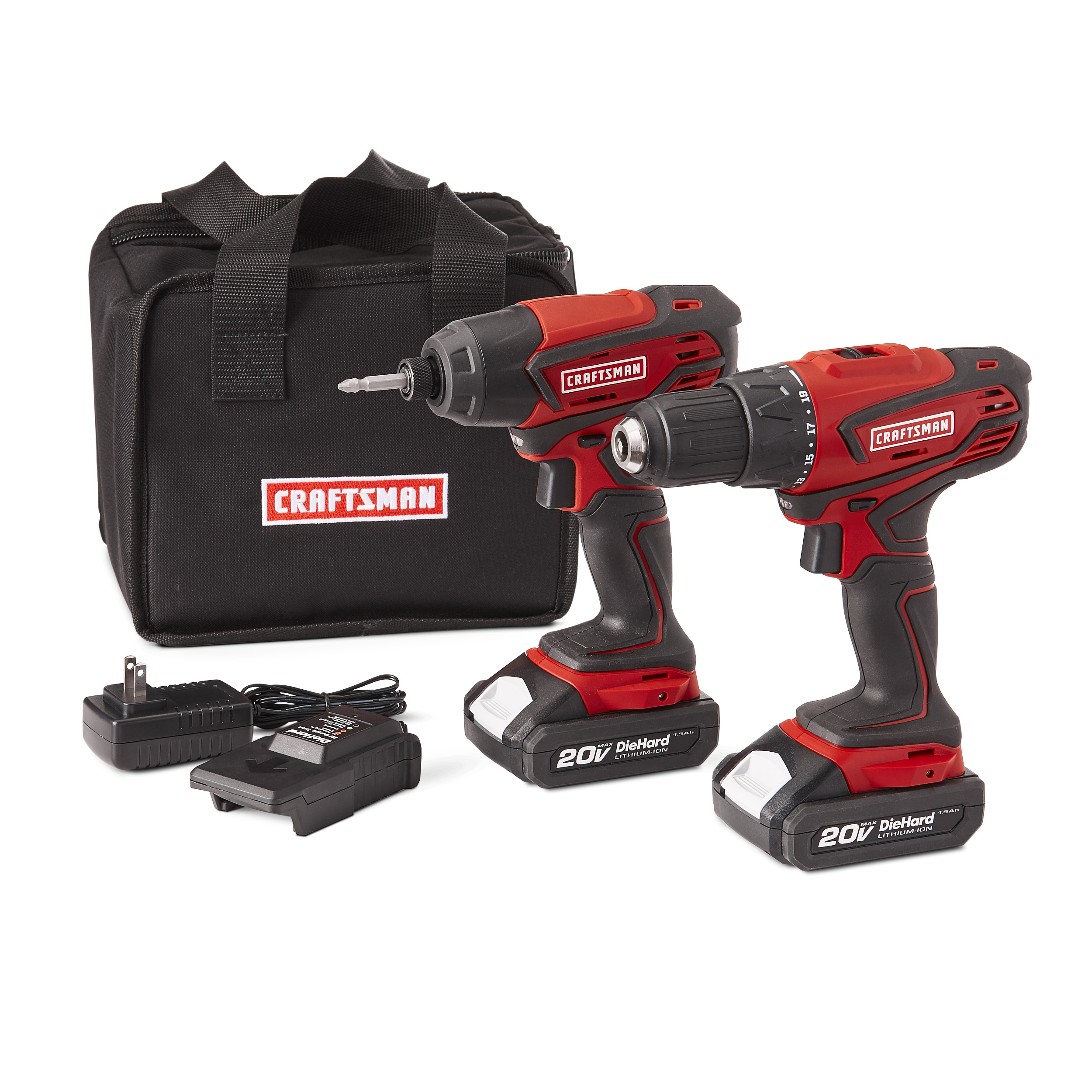 Craftsman 20v Max Cordless Drill And Impact Driver Combo Kit