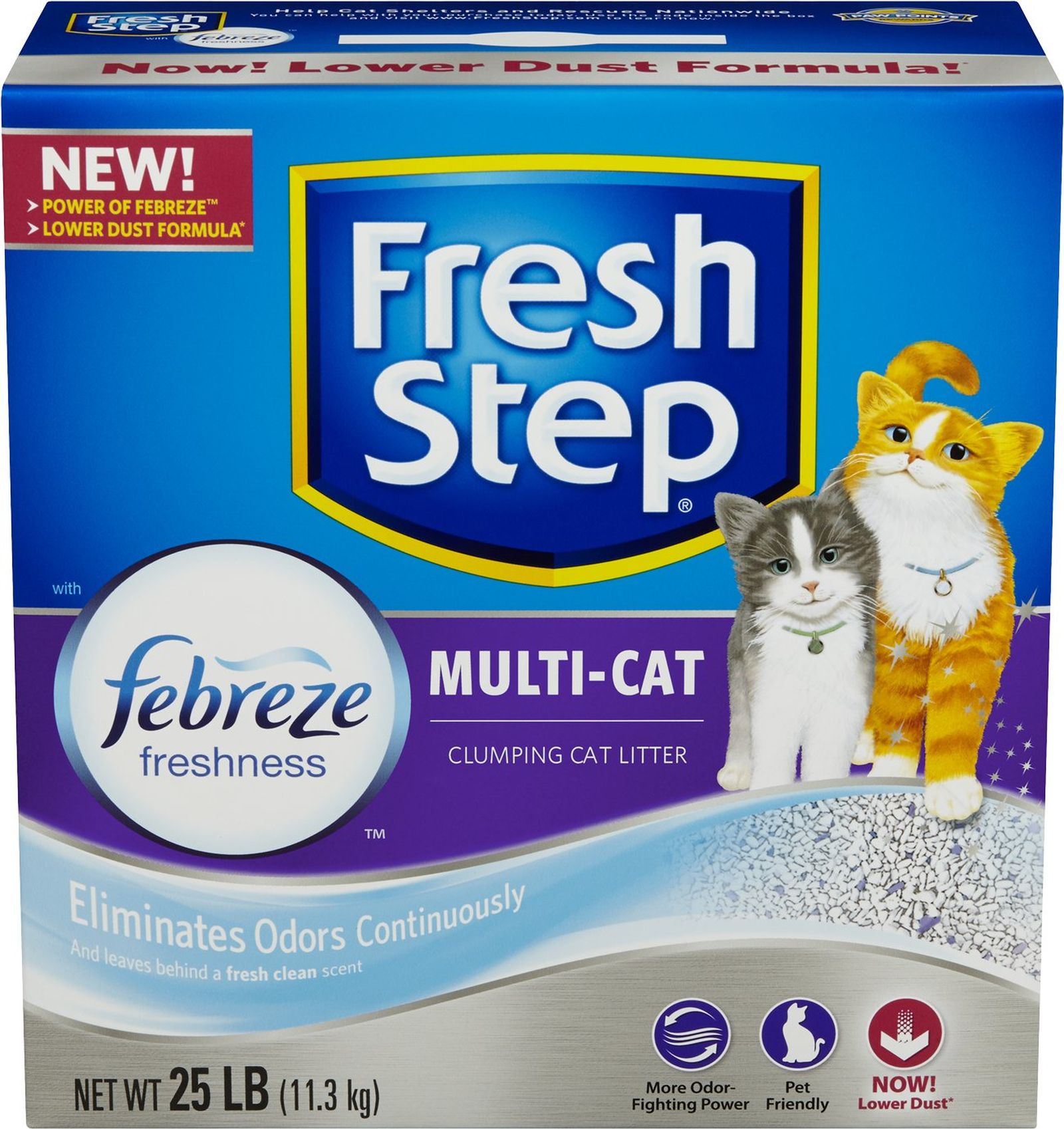 Fresh Step Multi-Cat Scoopable Scented Cat Litter 25 lb. Box