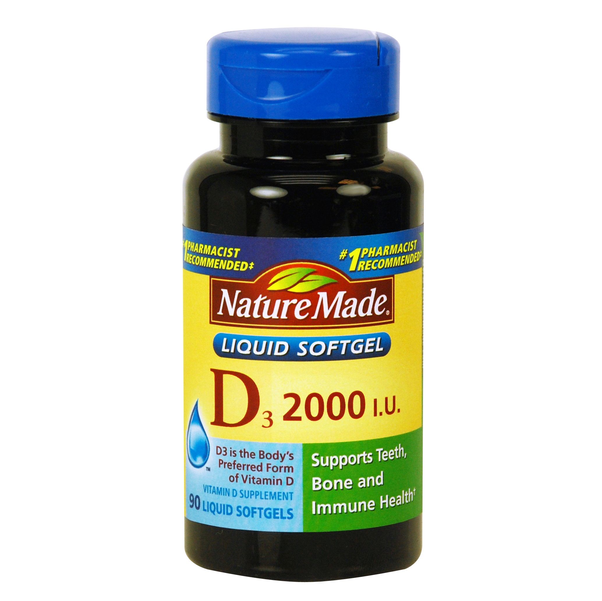 Nature Made Vitamin D 2000 I.U, 90 Softgels