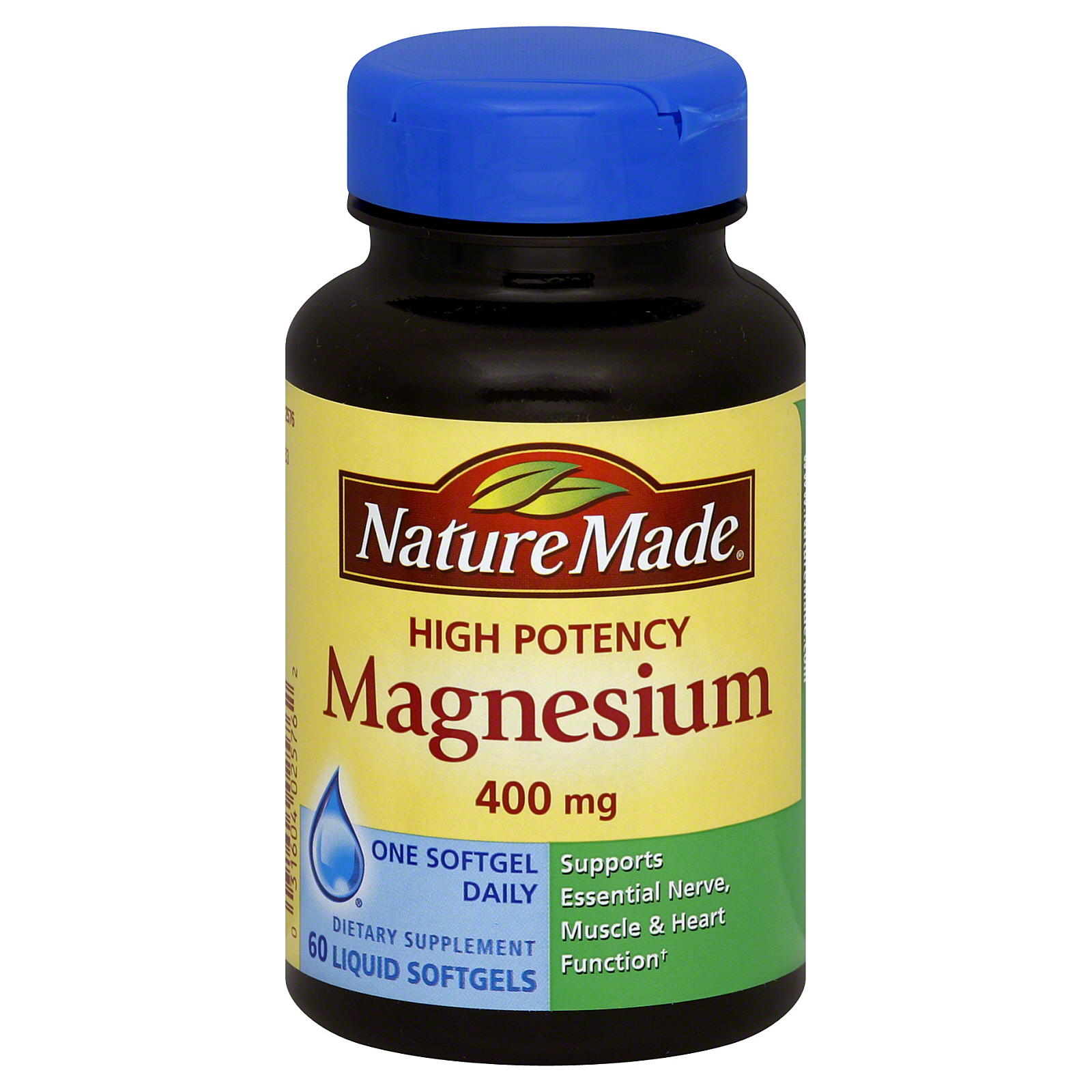 Nature Made High Potency Magnesium 400 mg, 60 Softgels