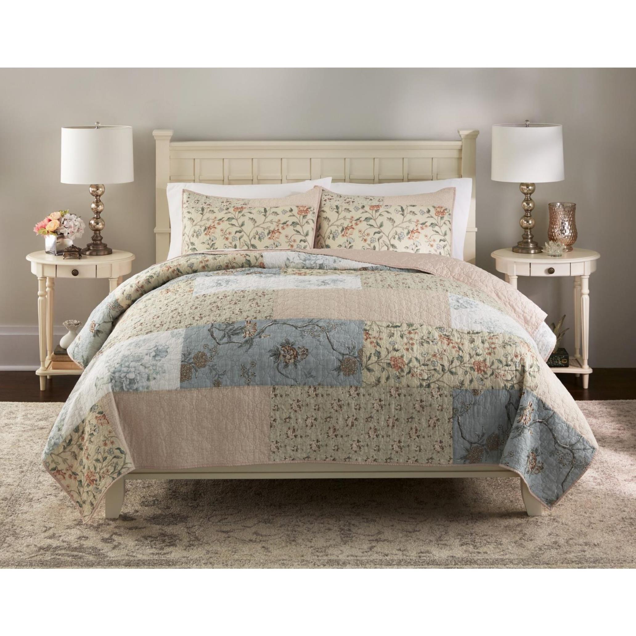 Cannon 3pc. Stella Quilt Set - Floral, Size: Full/Queen Cannon 3pc. Stella Quilt Set - Floral, Size: Full/Queen
