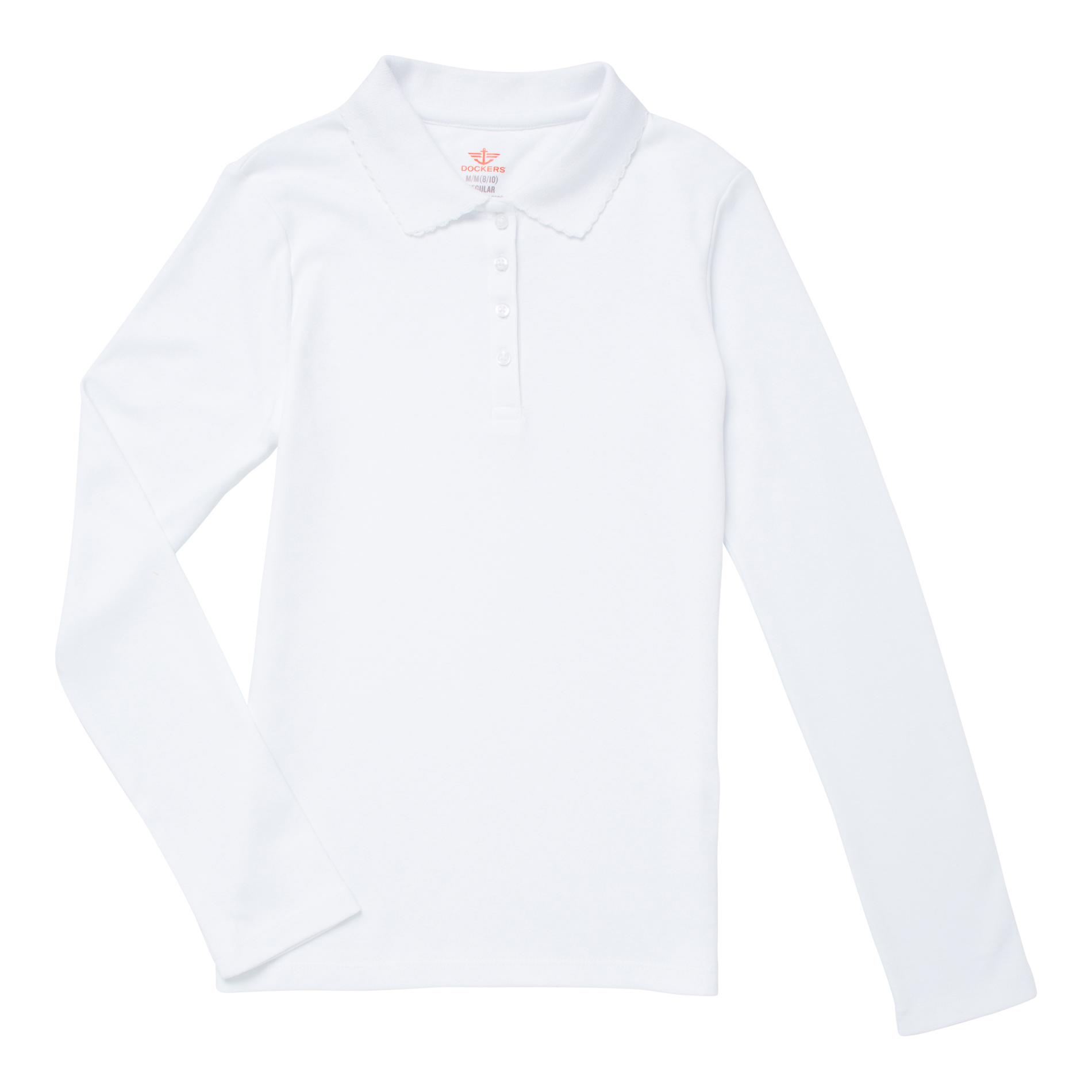 Dockers Girls' Long-Sleeve Polo Shirt