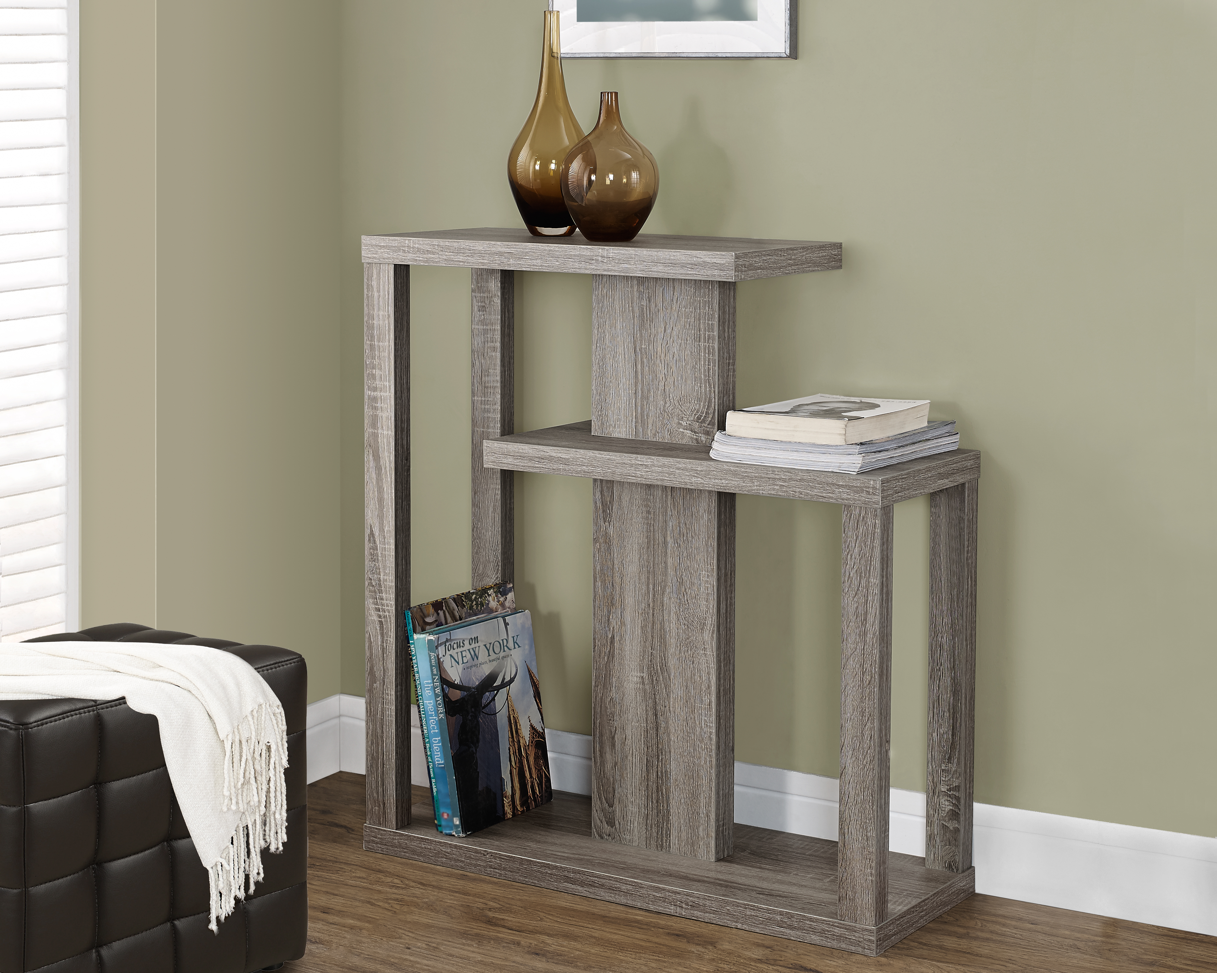 Monarch Specialties ACCENT TABLE - 32"L / DARK TAUPE HALL CONSOLE