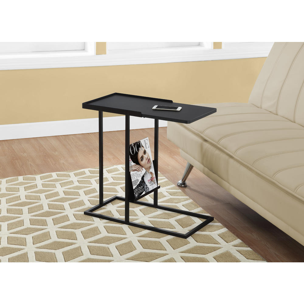 Monarch Specialties Accent Table - Metal With A Magazine Rack
