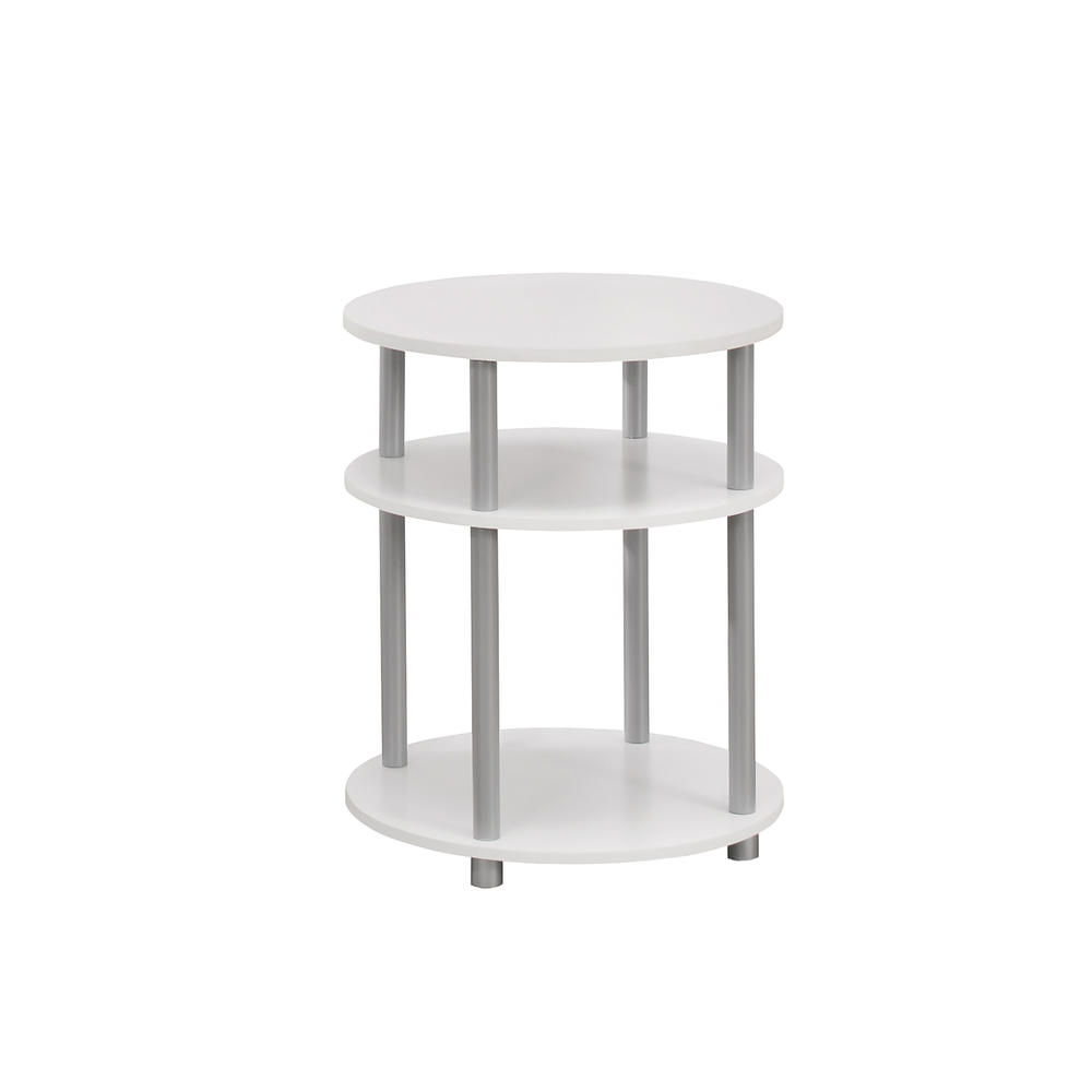 Monarch Specialties Accent Table - 19"Dia With Silver Accent