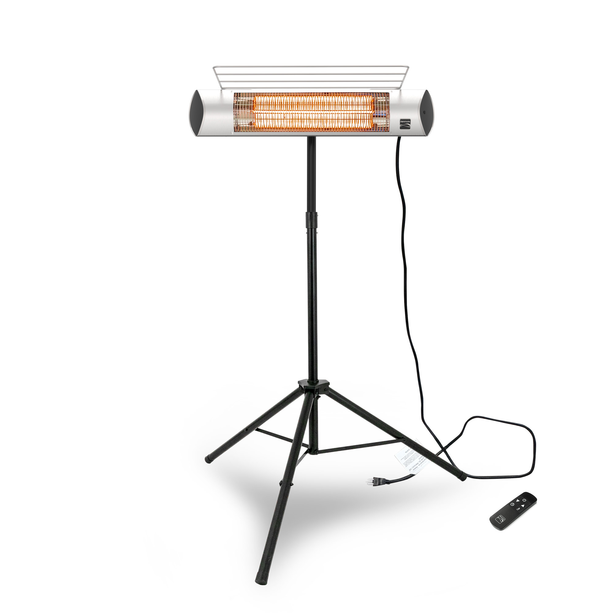 Kenmore Carbon Infrared Electric 1500W Portable Patio Heater with Tripod & Remote
