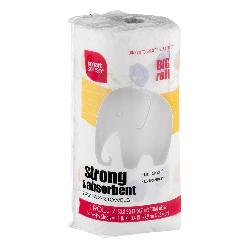 Smart Sense Strong & Absorbent 2 Ply Paper Towel Big Roll 1.0 CT