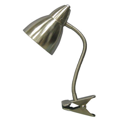Essential Home Gooseneck Clip Desk Lamp – Silver Essential Home Gooseneck Clip Desk Lamp – Silver