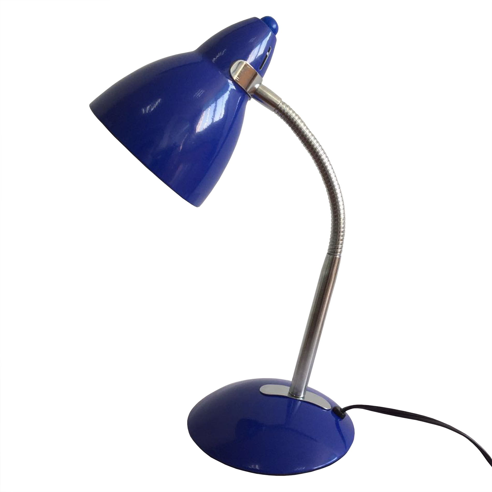 Essential Home 18” x 6.25” Gooseneck Desk Lamp with Bulb - Blue Essential Home 18” x 6.25” Gooseneck Desk Lamp with Bulb - Blue