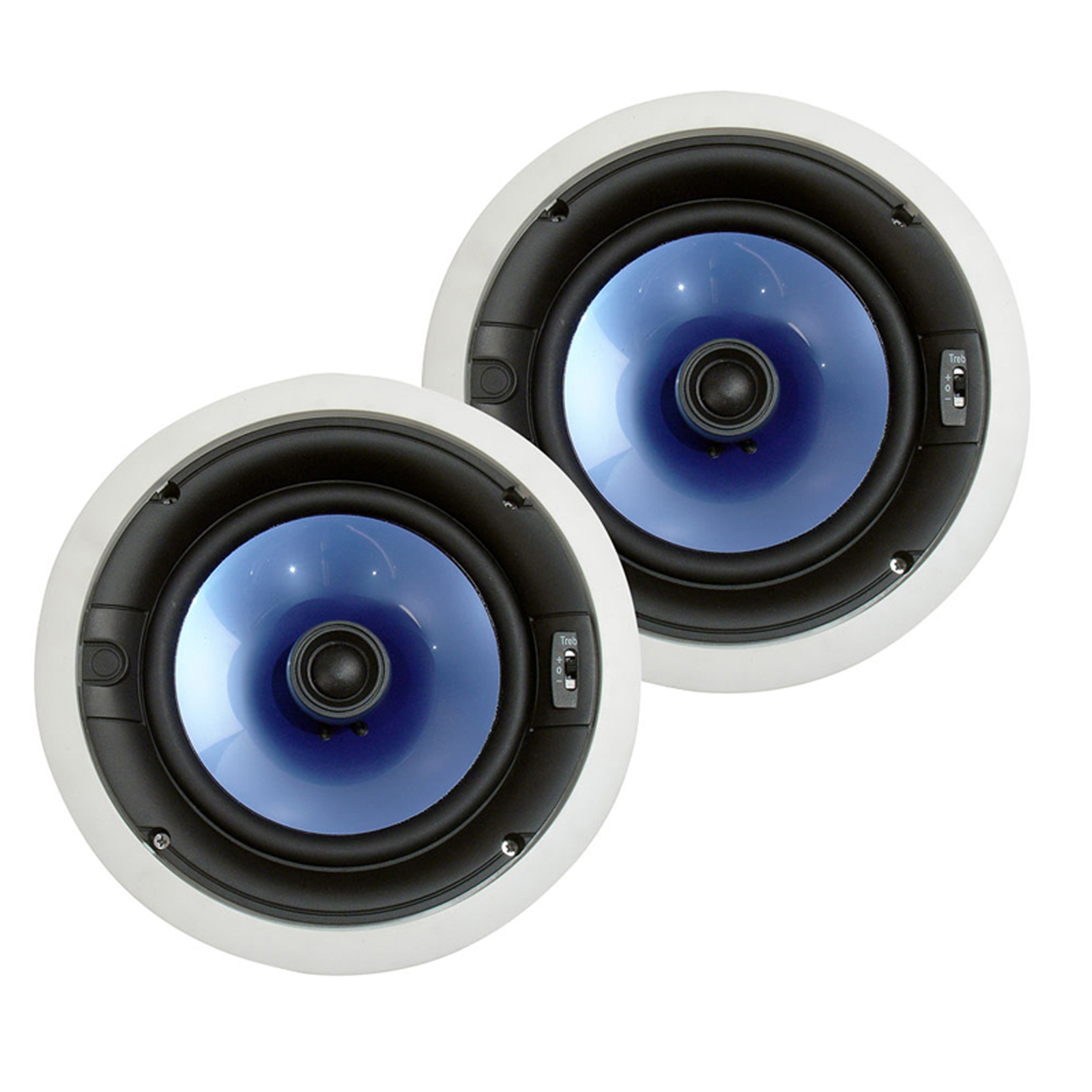 Pyle 97079310M 300 Watt High-End 8" Two-Way In-ceiling Speaker System w/Adjustable Treble Control