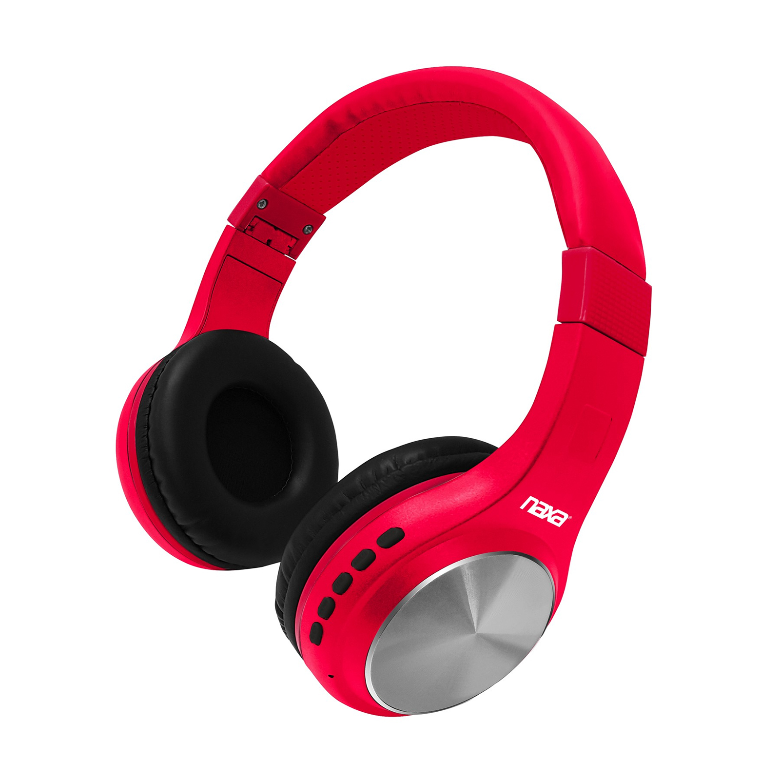 Naxa 97099644M ORION Bluetooth&#174; Wireless Headphones - Red