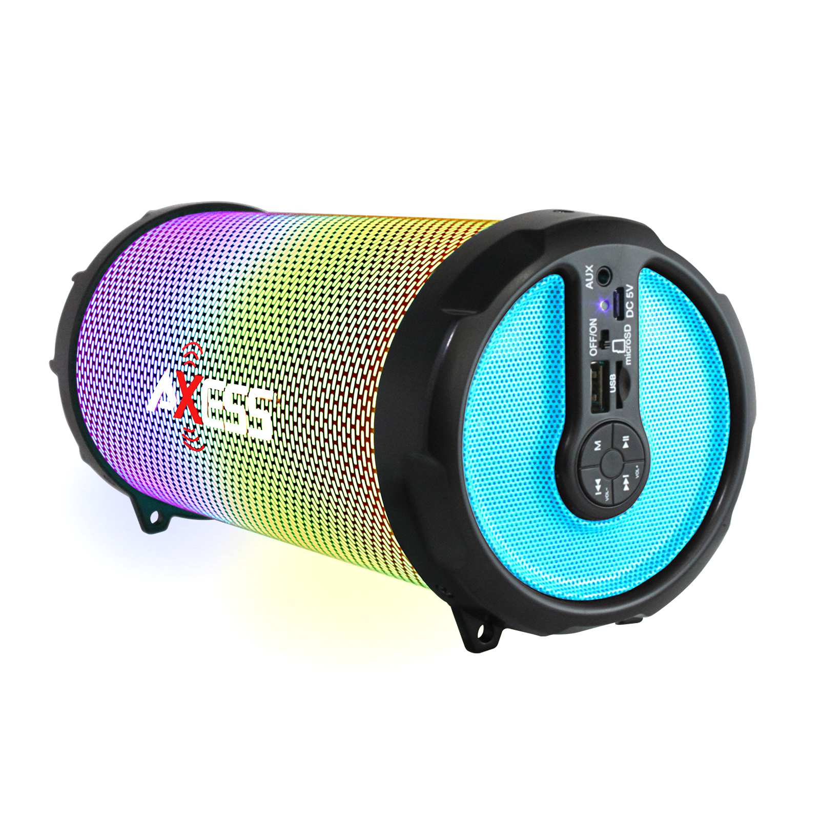 Axess 97098063M LED Bluetooth Media Speaker In Blue Axess 97098063M LED Bluetooth Media Speaker In Blue