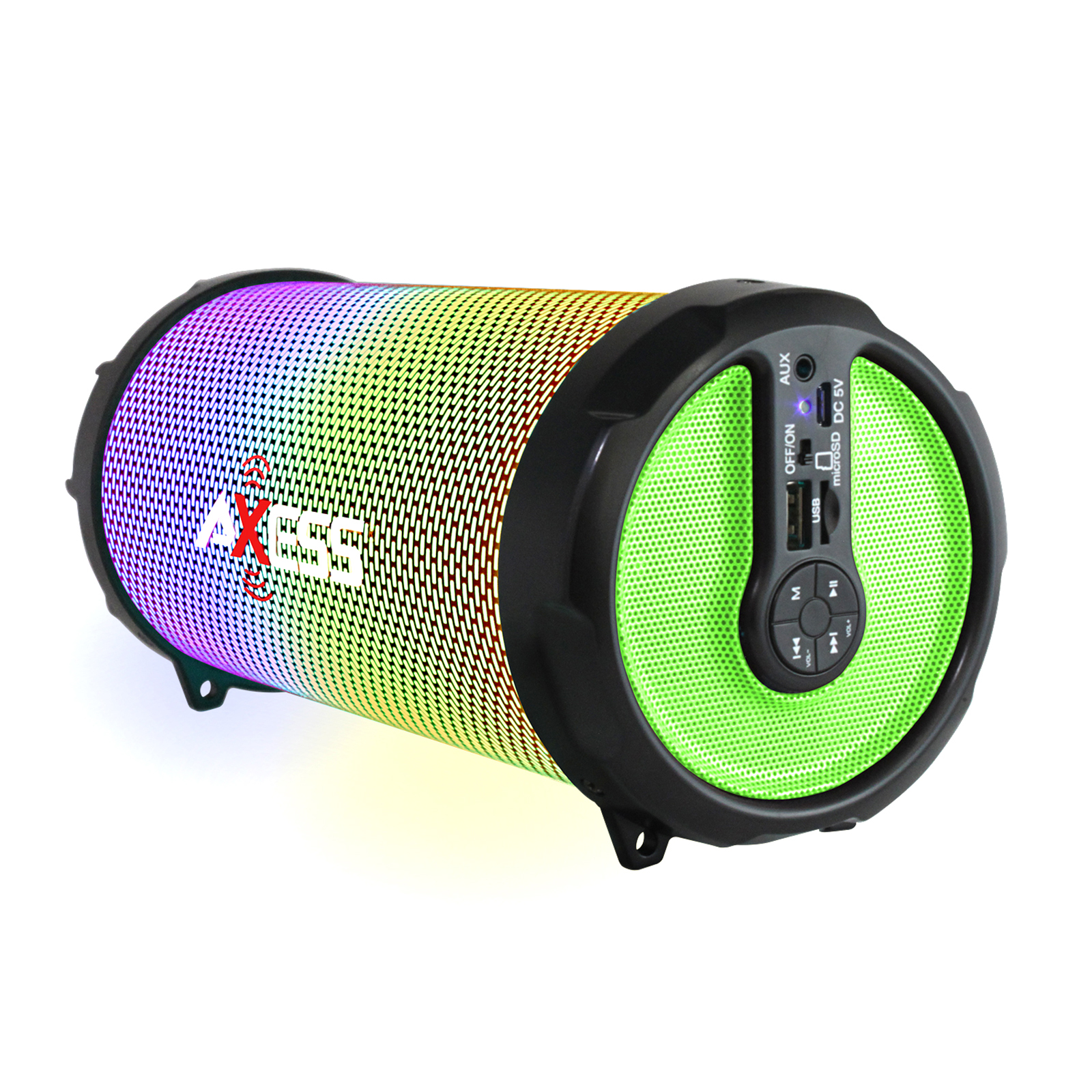Axess 97098066M LED Bluetooth Media Speaker In Green Axess 97098066M LED Bluetooth Media Speaker In Green