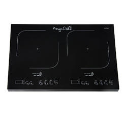 Megachef Induction Cooktop, 21.2 x 14 x 2.5 inches, black