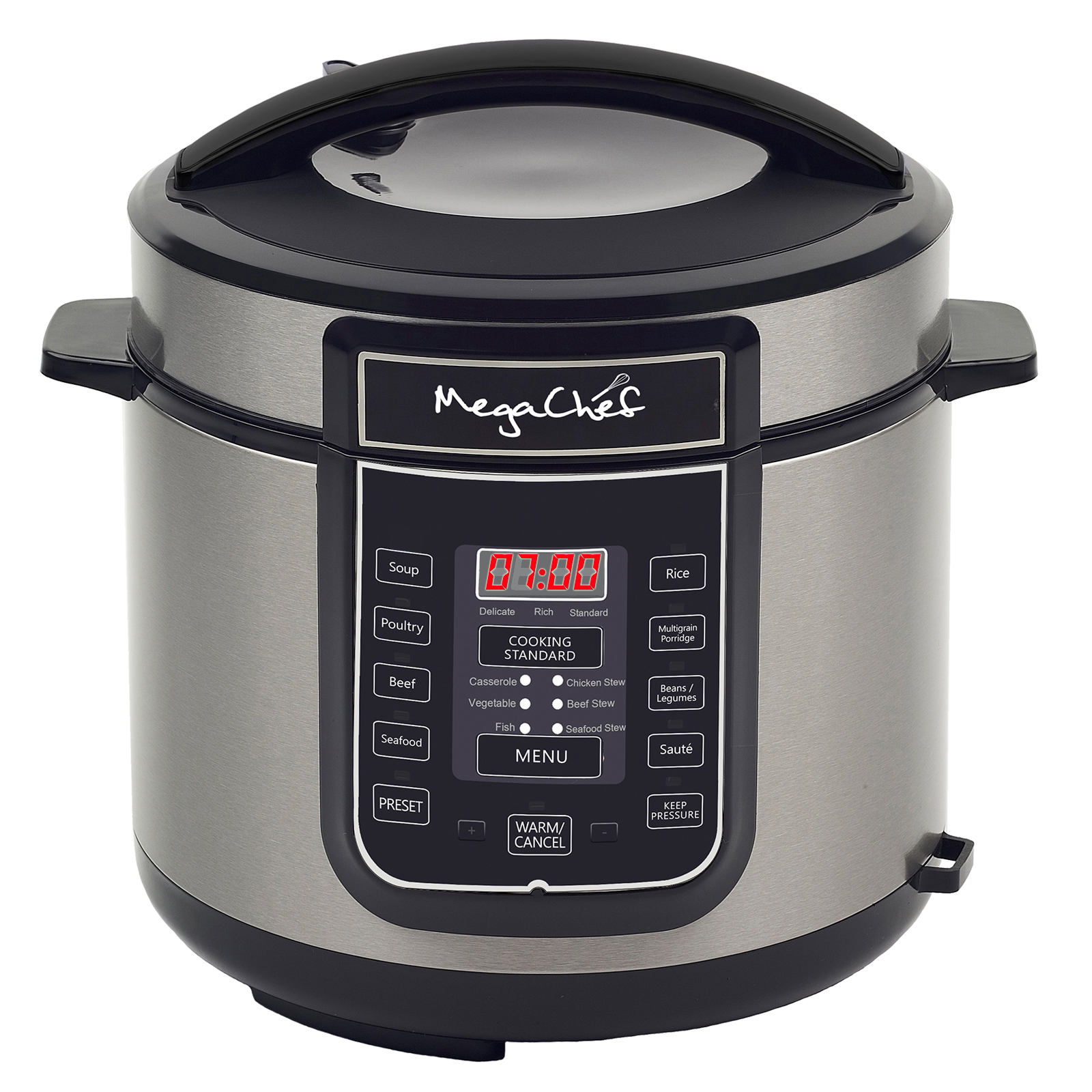 MegaChef 97099675M 6qt Digital Pressure Cooker w 14 MegaChef 97099675M 6qt Digital Pressure Cooker w 14