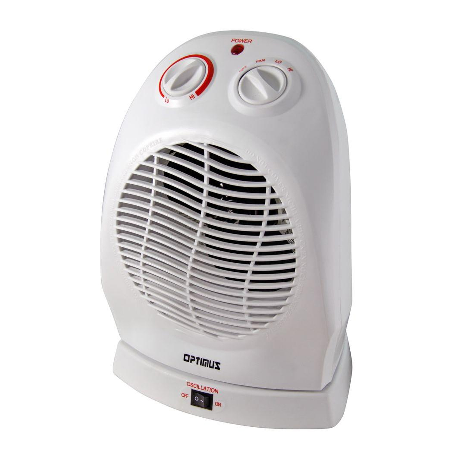 Opti 97078845M Portable Oscillating Fan Heater with Thermostat
