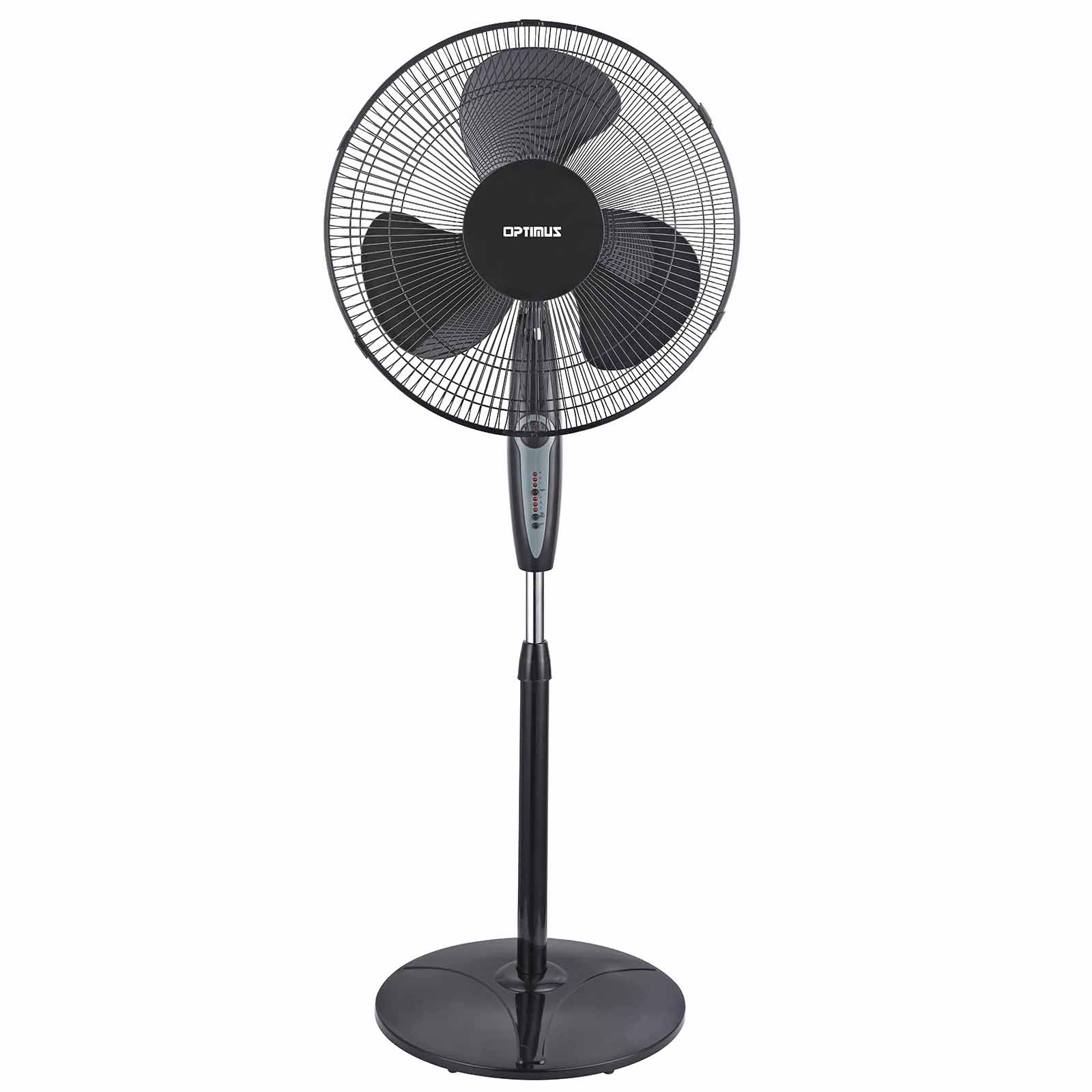 Optimus 97088576M 16" Oscillating Stand Fan with Remote Control