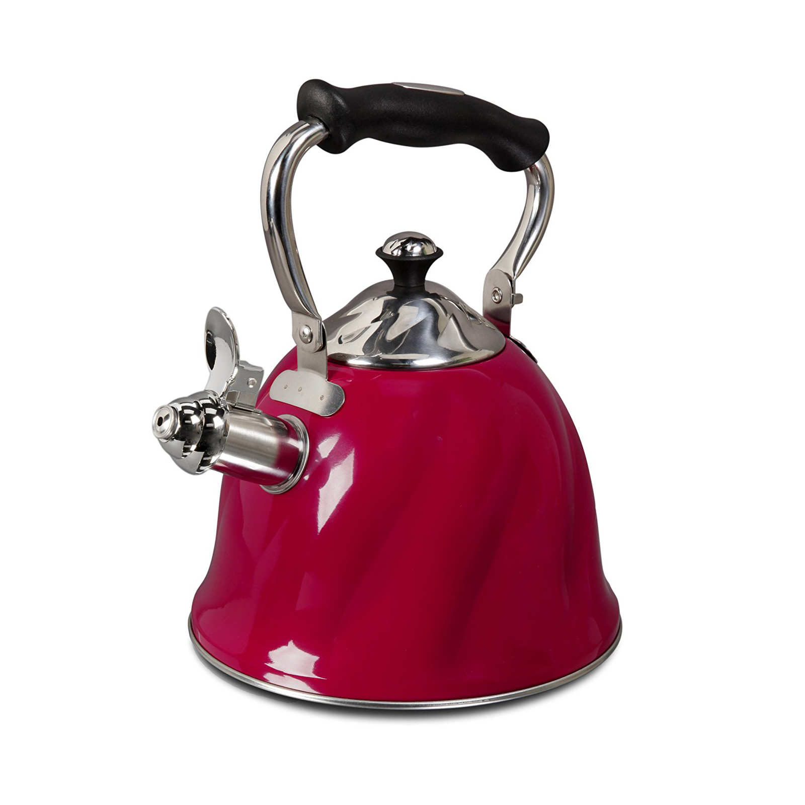 Paris Hilton Whistling Stovetop Tea Kettle,Stainless Steel with